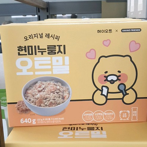 카카오프렌즈 현미 누룽지 오트밀 32g x 20봉, 640g, 1개