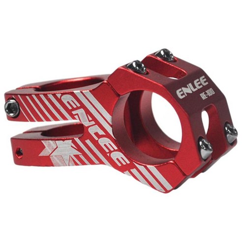 고강도 MTB 스템 31.8mm 자전거 스템 45mm 산악 자전거 스템 대부분의 자전거 도로 자전거 사이클링을 위한 짧은, 빨간색, 31.8x45mm, 알루미늄 합금