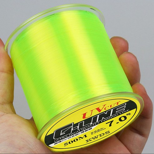 G-LINE 나일론 500M 낚시줄 쇼크리더 CP127, 네온그린, 6호, 1개
