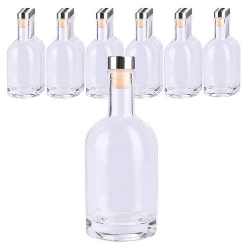 공병상회 OS위스키 유리병 + T형 마개 실버 세트, T형마개(실버), 30세트, 375ml