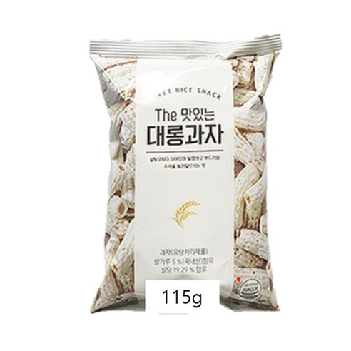 쌀대롱과자 쌀맛대롱 더맛있는쌀대롱, 5개, 115g