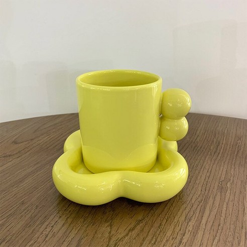 FREELIFE 북유럽 머그컵 세트 예쁜 도자기 EB-701, yellow-713
