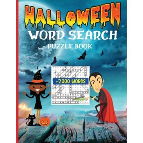 (영문도서) Halloween Word Search Puzzle Book: Happy Halloween Word Search for Adults with Solutions Hall... Paperback, Gopublish, English, 9783986547684