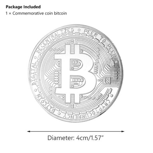 초보자용타로 유니크한 비트코인 소장용 아트 컬렉션 밀리언 루블 타로 카드 개 기념 동전 메탈 그레이트, 02 Coin Bitcoin Silver