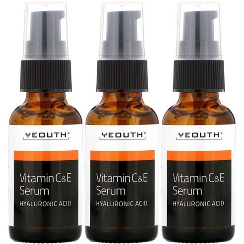 YEOUTH 비타민 C & E 세럼, 3개, 30ml