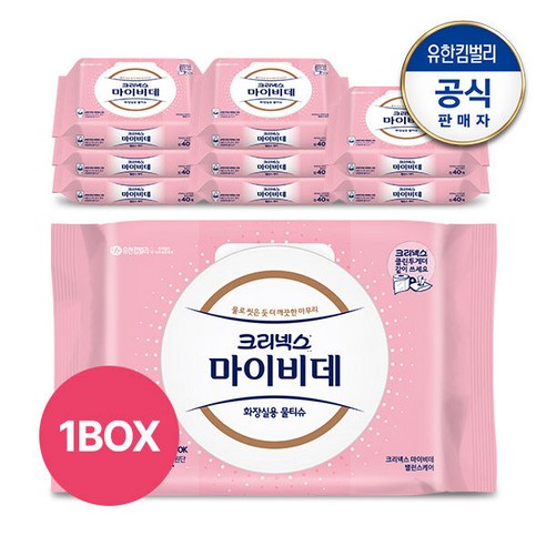 크리넥스 마이비데 new 밸런스케어 캡 40매x9팩, 40매입, 9개