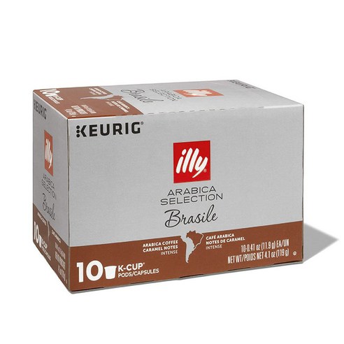 일리 아라비카 셀렉션 K-컵 11.9g, 브라질 카라멜 노트 인텐스(Brasile Caramel Notes Intense), 10개입