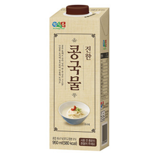 베지밀 정식품 진한 콩국물 950ml, 4개