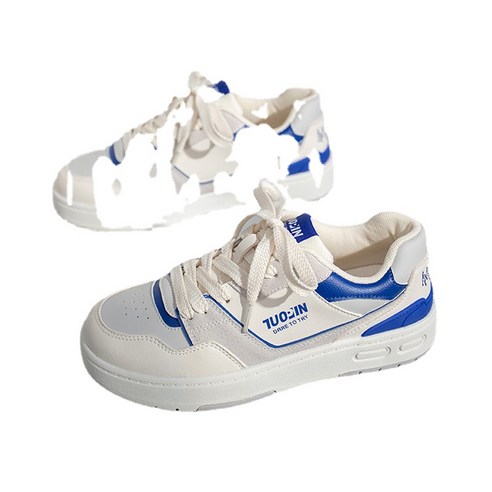 ANKRIC 여성운동화 스포츠 캐주얼 신발 ECG 보드 신발 두꺼운 밑창 흰색 신발여자