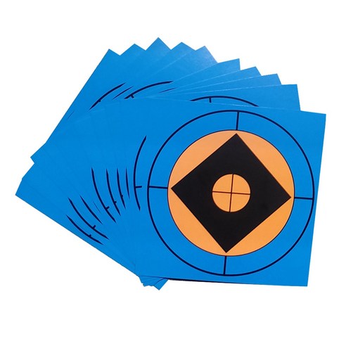 YSSHOP 100 튄 자국 반응성 자기 접착 성 사격 대상 사냥, 블루 17x17cm, 14x14cm 17x17cm, 종이