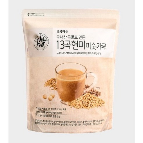 [초록마을] 국내산 곡물로 만든 13곡 현미미숫가루(900g), 1개, 900g