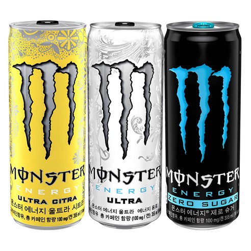 몬스터 익스트림 패키지 355ml x 30캔 (울트라+시트라+제로슈거 혼합 10캔씩) 몬스터에너지드링크 몬스터 익스트림 패키지 355ml x 30캔 (울트라+시트라+제로슈거 혼합 10캔씩) 몬스터에너지드링크