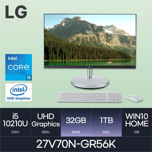 LG전자 27V70N-GR56K, 1TB, 32GB, 실버