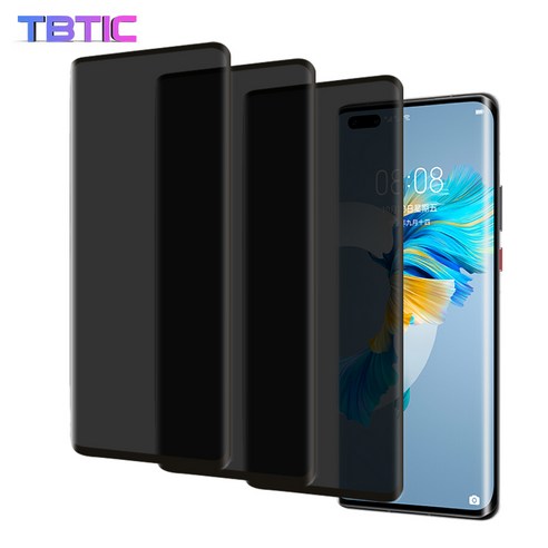 Huawei Mate30 Pro Mate40 Pro Mate 20 Pro 용 3Pcs 강화 유리 개인 정보 보호 유리 필름 전체 적용 화면, {"전화 모델":"Mate 20 Pro"}, {"유형":"엿보기 방지"}
