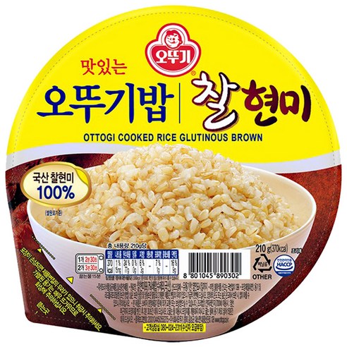 오뚜기 오뚜기밥 찰현미-, 210g, 12개