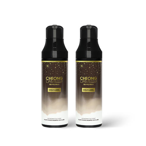 청담스타일 포레스트 블랙 체인지 샴푸 골드라벨 자연갈색 200ml, 2개