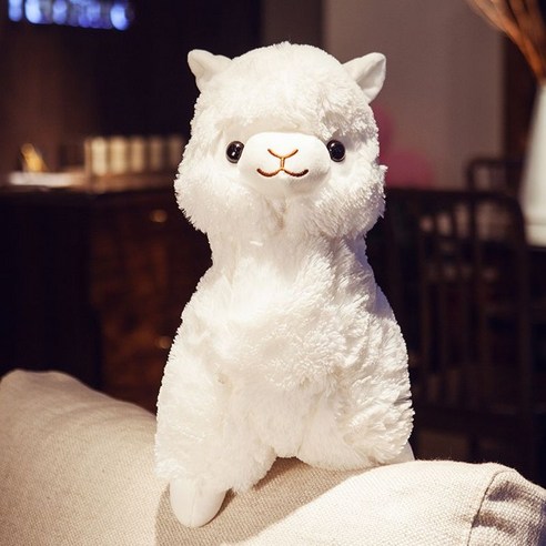 화이트핑크 다이소알파카 봉제 인형 선물, B. 핑크, A. 35cm