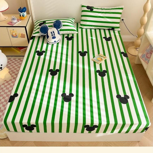 보라 디즈니 캐릭터 40수 순면 매트리스 커버+베개커버