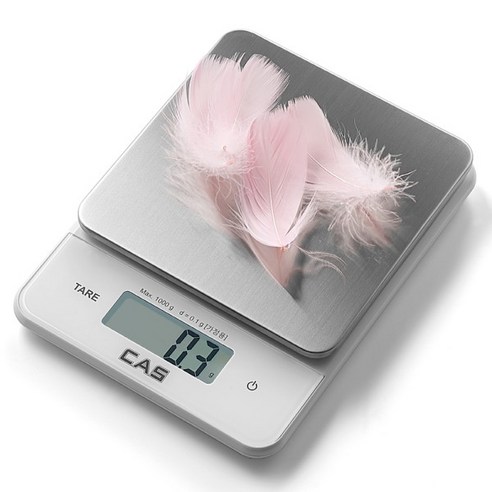 [카스저울] 카스(CAS) 0.1g 디지털 주방저울(전자저울) K-17, 1000g