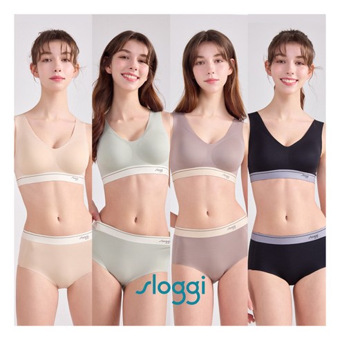 편안함과 아름다움을 동시에, 슬로기 25SS NEW 투톤 보정 브라팬티 4세트 리뷰 힛더스슬로기