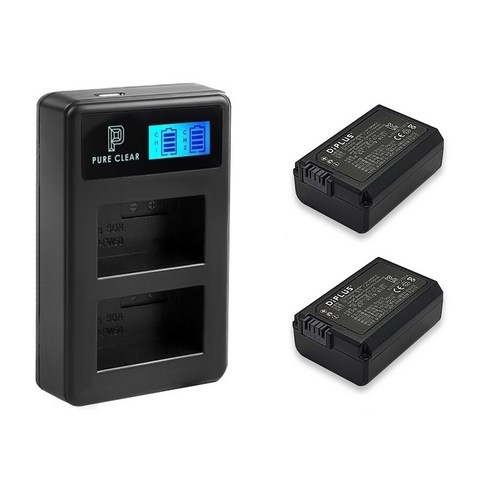 소니 NP-FW50 듀얼 충전기 + 배터리 2개: 소니 카메라 사용자 필수 액세서리