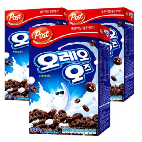 오레오 오즈 시리얼, 500g, 3개