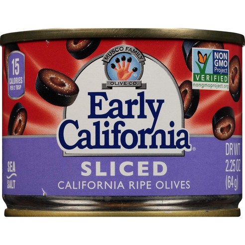 Early California 슬라이스드 캘리포니아 라이프 올리브, 64g, 1개
