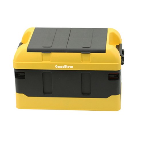 GoodItem 폴딩 리빙박스 40L 하이커버, 블랙옐로, 3개
