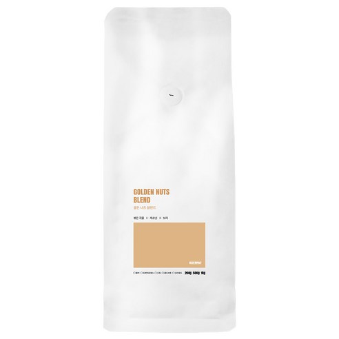 빈임팩트 골든 넛츠 블렌딩 원두 당일로스팅, 1개, 1kg, 모카포트