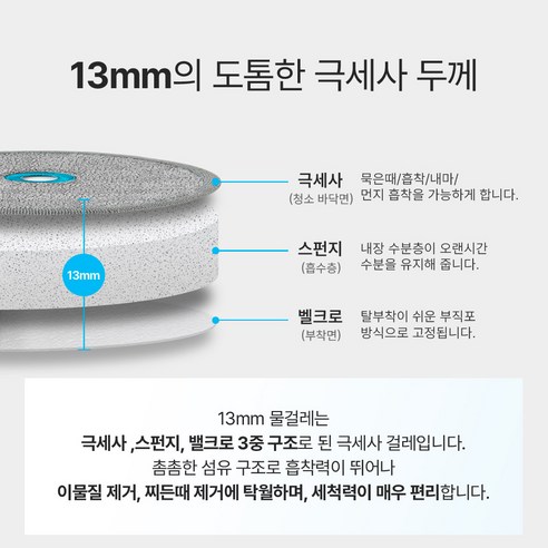 찌든때를 효과적으로 제거하는 혁신적인 에브리봇 쓰리스핀 엣지 걸레 패드