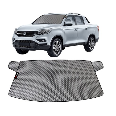 엑스핏 차종별 맞춤형 햇빛가리개, 1세트, 쌍용 렉스턴스포츠