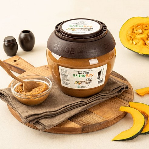 정수옥 깊은맛 국산 된장&고추장, 단호박 된장, 1개, 2kg