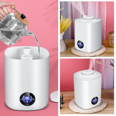 BESTOPE 3L 초음파 소독제 가습기 차아 염소산 수분 분무기, 모듬 된 색상, 화려한, 파란색