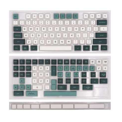 147Keys 식물 키 캡스 염색 유선 USB 기계식 키보드 체리 MX 스위치 키 캡을위한 체리 프로필 Keycap, 하나, 보여진 바와 같이