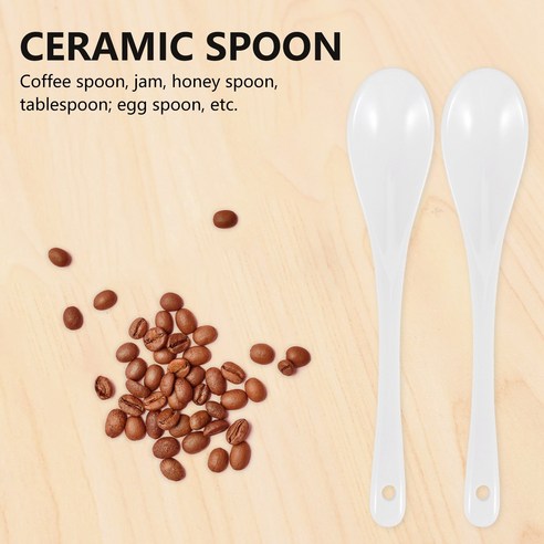 우아함과 기능성이 완벽하게 조화를 이룬 세라믹 티스푼 5종 세트