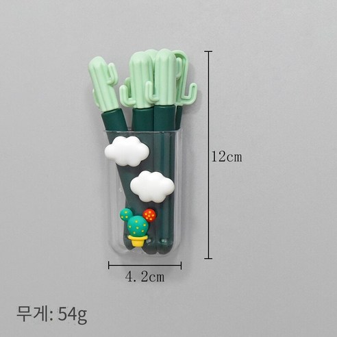 창조적 인 선인장 밀봉 클립 냉장고 자석 우주 비행사 병 오프너 저장 상자 플라스틱 스낵 밀봉 장치, 과일 짙은 녹색 밀봉 클립 흰 구름, 중간