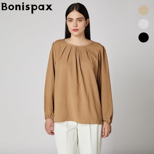 보니스팍스정부점핀턱 라운드넥 노버튼 블라우스 XO3SH026M01066544 Best Top5 보니스팍스정부점핀턱 라운드넥 노버튼 블라우스 XO3SH026M01066544 Best Top5