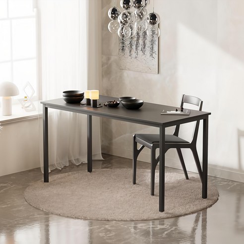 내 방을 영화 속 서재처럼! 가구느낌 모던테이블 사용 후기 블랙식탁