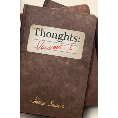 Thoughts: Volume I Paperback, Anom Aly Publishing, LLC, English, 9780999599716