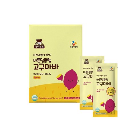 CJ 아이누리 바른 달콤함 고구마바 200g (20g x 10입)
