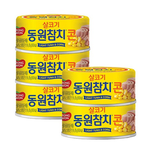 동원참치 콘참치 85g x 5캔, 상세 설명 참조, 상세 설명 참조, 상세 설명 참조