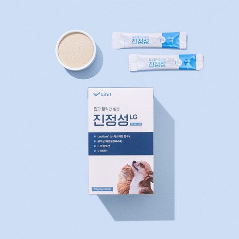진정성 LG 락티움 가바 강아지 고양이 행동 영양제, 6팩, 2g, 스트레스완화/안정/집중력관리, 30회분