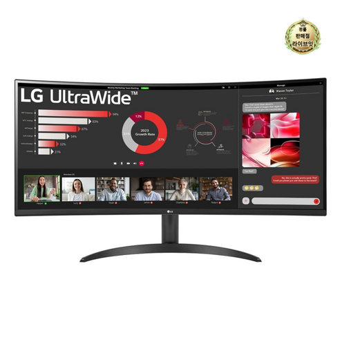 LG 울트라와이드 모니터 86.4cm: 몰입적이고 생산적인 시각적 경험