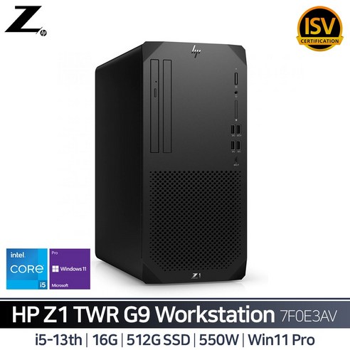 HP Z1 Tower G9 R 워크스테이션 7F0E3AV i5-13500 (16GB/512GB/W11P) (기본상품), 16GB