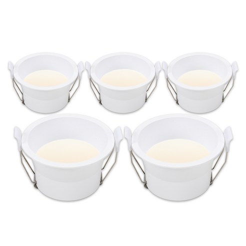 라인라이팅 LED 어반(움푹) 3인치 다운라이트 8w, 5개, 어반(움푹)3인치 8w 주백(아이보리빛)