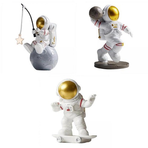 수지 우주인 동상 장식 홈 오피스 우주 비행사 Decors 모델 1+수지 우주인 동상 장식 홈 오피스 우주 비행사 Decors, 설명한대로