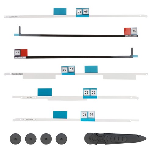 새로운 LCD 디스플레이 접착 스트립 스티커 교체 테이프 교체 스티커 코터 휠 핸들 제거 키트 개봉 도구로 잔여물 없는 전문 수리 Apple iMac과 호환 가능, 21.5