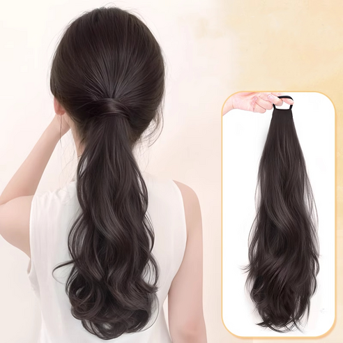 5초 만에 묶는 여신 스타일, 상덕 포니테일 가발!