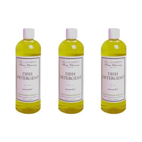 런드레스 그릇 일반주방세제 무향, 3개, 475ml