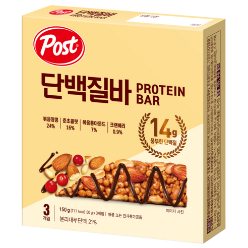 포스트 단백질바 8개 세트, 150g 포스트 단백질바 8개 세트, 150g
